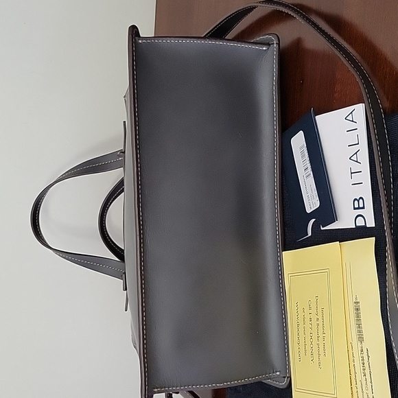 Dooney & Bourke, Madalene, Alto Italian Leather Crossbody, Dark Grey - Picture 4 of 16